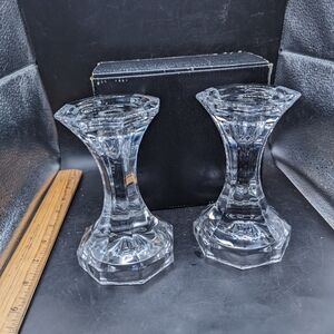 Vintage Elegant Crystal Candle Holders